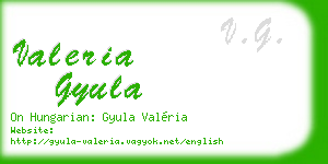 valeria gyula business card