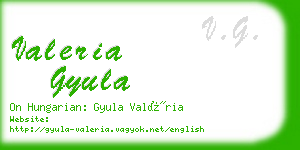 valeria gyula business card